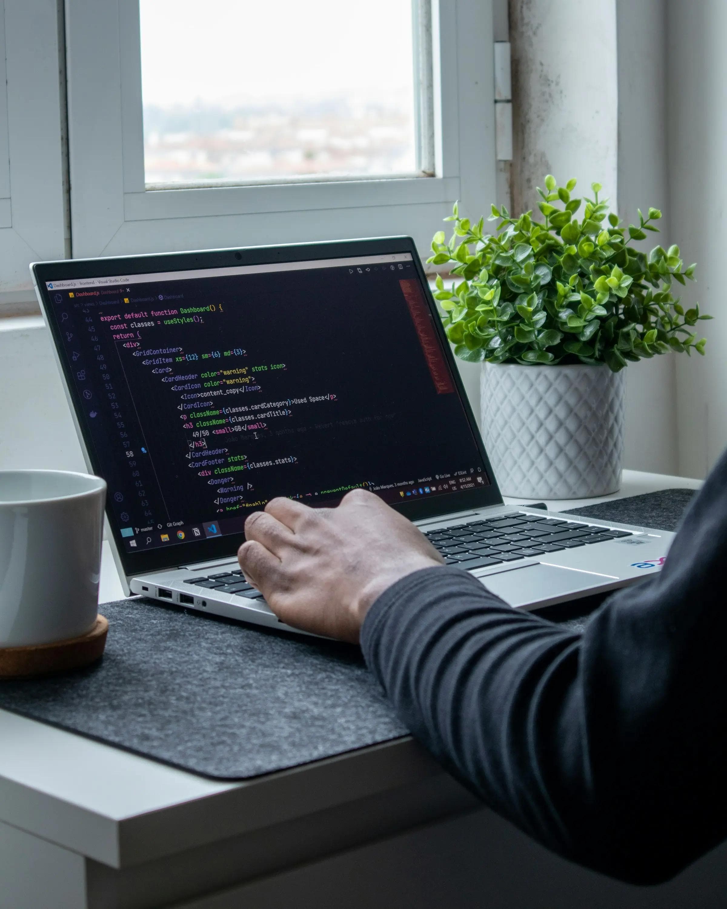 Cover methodology: Front-end and Back-end Development