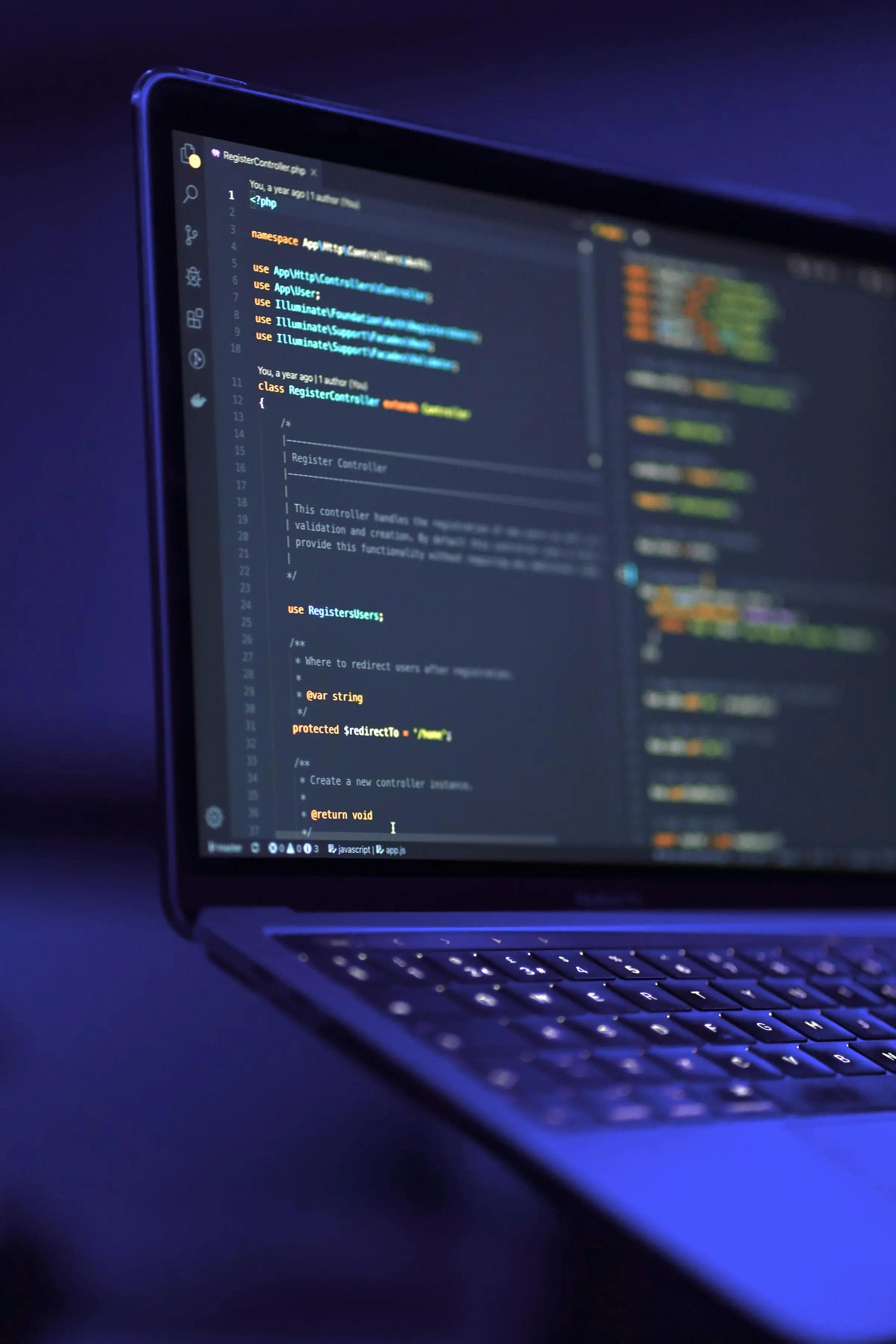 Cover methodology: Front-end and Back-end Development
