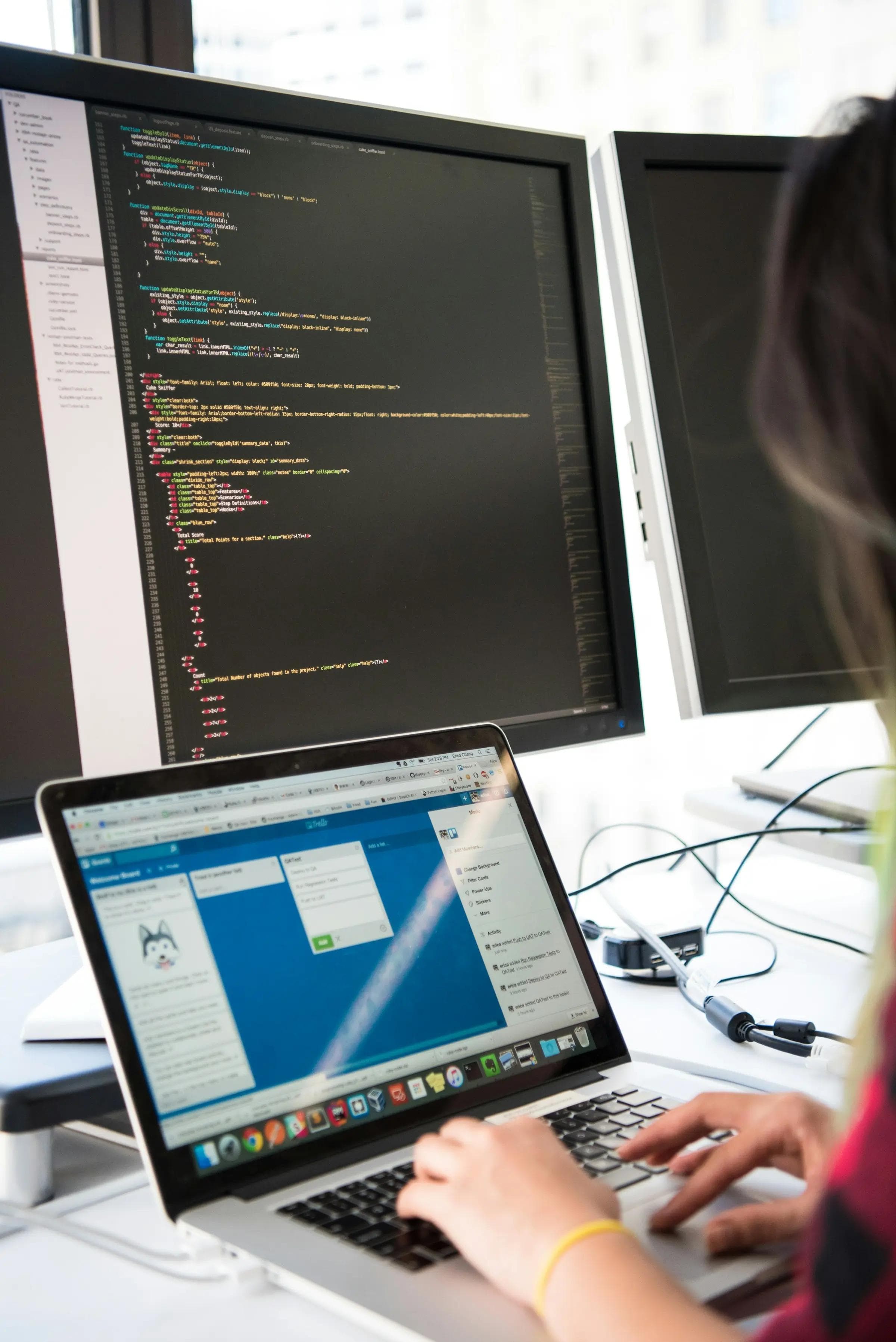 Cover methodology: Front-end and Back-end Development